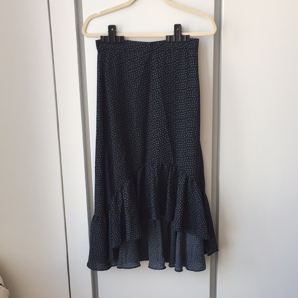 NWOT H&M Mermaid Maxi Skirt - Navy Blue